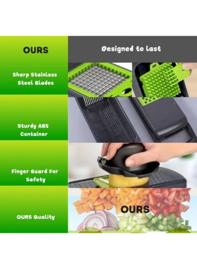 TaimAs 16-in-1 Multi- Functional Vegetable Chopper & Slicer – Fast, Easy & Mess-Free Cutting - Image 3